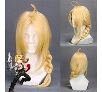 Parrucca da cosplay Fullmetal Alchemist Edward Elric Parrucca dorata per capelli in fibra intrecciata resistente al calore