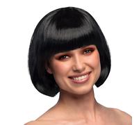 Parrucca Da Costume Adulto Cabaret Nera