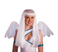 Parrucca Da Costume Lunga Bianca Per Adulto Angel
