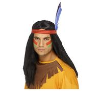 Parrucca Da Cowboy E Indiani Ispirata Ai Nativi Americani Per Adulti