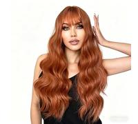 Parrucca Da Donna A Onda Lunga 26 Pollici, Capelli Sintetici Ricci For L'uso Quotidiano Di Feste Cosplay(M)