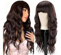 Parrucca Da Donna A Onda Lunga 26 Pollici, Capelli Sintetici Ricci For L'uso Quotidiano Di Feste Cosplay(L)