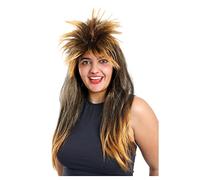 Parrucca da donna anni '80, parrucca bionda stile anni '80, accessorio per travestimento da popstar anni '80, feste in maschera e altri eventi in maschera, confezione da 3