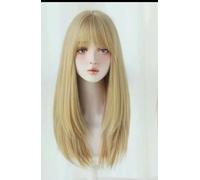 Parrucca Da Donna Capelli Lunghi Capelli Artificiali Naturali Senza Tracce Anti-Età Fibbia Interna Leggermente Riccia Capelli Medi E Lunghi