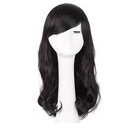 Parrucca Da Donna Capelli medi e ondulati Costume Cosplay Costume di Halloween Carnival Party Donne parrucchino Parrucche Frontali In Pizzo Con Onde Profonde In C(03)