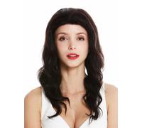 Parrucca da Donna Capelli Veri Lace-Front Lungo Natura Braun Ungefärbt Mosso