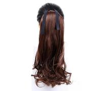 Parrucca Da Donna Con Coda A Clip Ultra Lunga Da 24 "Parrucca A Coda Di Cavallo E Clip Per Capelli Sintetici Coda Di Cavallo Estesa 3 Colori Copricapo Opzionale 2M30 18inches