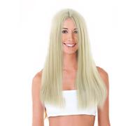 Parrucca da donna con fascia lunga e dritta, capelli finti per feste fai da te, resistente al calore, portatile, riutilizzabile, decorazione per vestirsi o come regalo, tipo 6