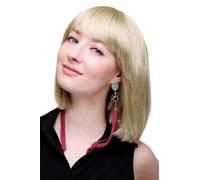 Parrucca da Donna Corto Bob Longbob Coda Liscia Biondo Dorato 7803-22 Donne