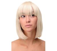 Parrucca da Donna Corto Bob Longbob Coda Liscia Biondo Platino Dorato Mix 7803