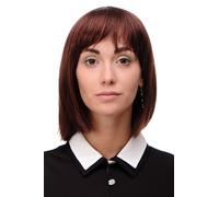 Parrucca da Donna Corto Bob Longbob Coda Liscia Mogano Brunetta Braun 7803