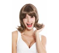 Parrucca da Donna Corto Punte Ricurve 50er 60er Retrò Braun