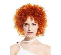 WIG ME UP - VK-11-T2735 Parrucca donna Corta Voluminosa Ricci crespi Rosso aranciato Arancione