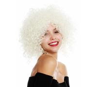 Parrucca da Donna Corto Voluminoso Kraus Ricci Wild Bianco Angelo