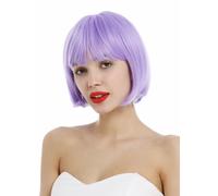 Parrucca da Donna Donne Corto Classica Bob Dritto Coda Liscia Viola