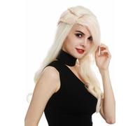 Parrucca da Donna Donne Lungo Raccolti Platino Biondo Rosa Mix Parrucca