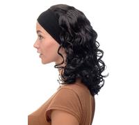 Parrucca da Donna Fascia Fronte Voluminoso Ricci Braun Marrone Scuro BRO-704-3