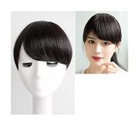 Parrucca da Donna Frangia Finta Parrucca per Capelli Veri da Ragazza Pezzo Frangia Ispessita Frangia Qi Parrucca per Capelli Morbidi Pezzo Parrucche sintetiche Naturali (Color : Black, Size : C)