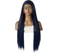 Parrucca da donna in fibra sintetica di capelli lunghi e lisci, 40,6-66 cm, per feste, cosplay, Halloween, anime (61 cm)
