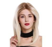 Parrucca da Donna Lace-Front Mono Riga Lunga Liscia Ombreggiato Braun Biondo