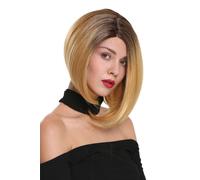 Parrucca da Donna Lace-Front Riga Corto Liscio Longbob Ombreggiato Braun Biondo