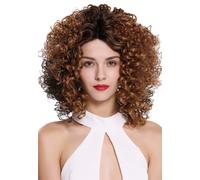 Parrucca da Donna Lace Mono Ricci Volume Ricci Marrone Scuro Castano/Rame