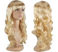 Parrucca da Donna Lunga Biondo ondulata -65 cm