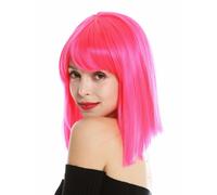 Parrucca da Donna Lunghezza Alle Spalle Longbob Liscio Kleopatra Pony Rosa VK-10