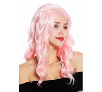 Parrucca da Donna Lungo Ondulato Mosso Riga IN Mezzo Rosa Fucsia VK-09
