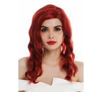 Parrucca da Donna Lungo Riga Nobile Mosso Ondulato Rosso Diva Hollywood