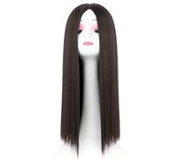 Parrucca Da Donna Parrucca, capelli lisci medio lunghi, copertura completa della testa, capelli artificiali in fibra chimica ad alta temperatura Parrucche Frontali In Pizzo Con Onde Profonde In C