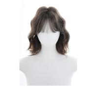 Parrucca da Donna Parrucca corta giornaliera da 32 cm, capelli corti e ricci, stile francese, frangia, temperamento, parrucca a testa piena, parrucca da gioco di ruolo Parrucche in Pizzo