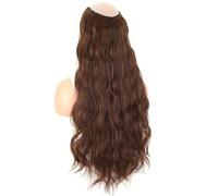 Parrucca da donna Parrucca da donna di media lunghezza, capelli ricci lunghi a strati Parrucche umane(Bruin)