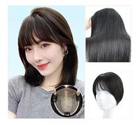 Parrucca da Donna Parrucca da donna Parte superiore della testa Capelli soffici Aumenta i capelli veri Riempi i capelli Parrucca invisibile senza traccia Pezzo di Capelli per Parrucche da Donna(01 - (