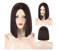 Parrucca Da Donna Parrucca parrucche sintetiche brevi dritte, parrucche for le donne capelli cosplay for uso quotidiano Parrucche Frontali In Pizzo Con Onde Profonde In C(01)