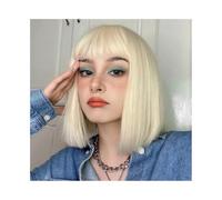 Parrucca da donna Parrucca sintetica alla moda for donna, capelli corti, biondo chiaro, con testa BOBO