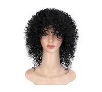 Parrucca da Donna Parrucche, piccole parrucche afro ricci, parrucche alla moda in stile europeo e americano, parrucche sintetiche ad alta temperatura Pezzo di Capelli per Parrucche da Donna(Color:C)