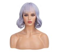 Parrucca Da Donna Parrucche ricci ondulati, parrucche ricci corti, parrucche naturali for donne, parrucche for personaggi cosplay Parrucche Frontali In Pizzo Con Onde Profonde In C(05)