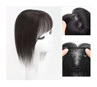 Parrucca da Donna Pezzo di parrucca Testa da donna for riempire i capelli Soffici capelli veri Coprire i capelli bianchi for aumentare la quantità di frangia di capelli veri for riempire i capelli Pez