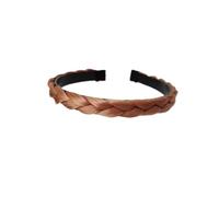 Parrucca da donna Twist Fasce for capelli intrecciate Trecce Accessori Fascia for elasticizzata for la festa(B-Gold)