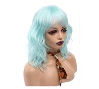 Parrucca da Donna Wig Synthetic Natural Lide Biange Curly Resulding Hair for Women Blonde Natural Wave Spalla Lunghezza cosplay Pezzo di Capelli per Parrucche da Donna(03)