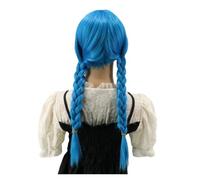 Parrucca da festa alla moda 1 pezzo - Sintetica donna ad alta temperatura con doppie trecce e parrucchino a coda di cavallo for cosplay