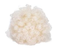 Parrucca da Festa Dai Colori Innovativi per adulti. Copricapo Interessante di Halloween per il Calcio del Circo (Bianco)