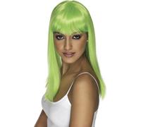 Parrucca Da Festa Glamourama Anni '80 Neon Verde Di Smiffys