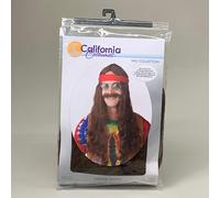 Generico - Parrucca hippie con barba