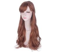 Parrucca da onda lunga marrone anime Anime Princess Braid Cosplay Costume da donna Parrucche sintetiche termoresistenti
