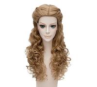 Parrucca da principessa Cenerentola Cosplay 65 cm Bionda Mix Ondulata Lunga modellazione Capelli sintetici Peluca Costume anime Giochi di ruolo Parrucche Taglia unica Cenerentola