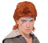 Parrucca Da Rock Star Adulta Di David Bowie Arancione