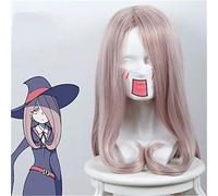 Parrucca da strega Academia Sucy Mambavaran Parrucca Cosplay Sucy Manbavaran Capelli sintetici viola rosa lunghi per parrucche da donna KUZ435b