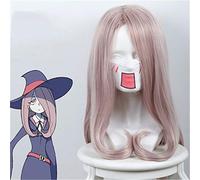 Parrucca da strega Academia Sucy Mambavaran Parrucca Cosplay Sucy Manbavaran Capelli sintetici viola rosa lunghi per parrucche da donna KUZ435b